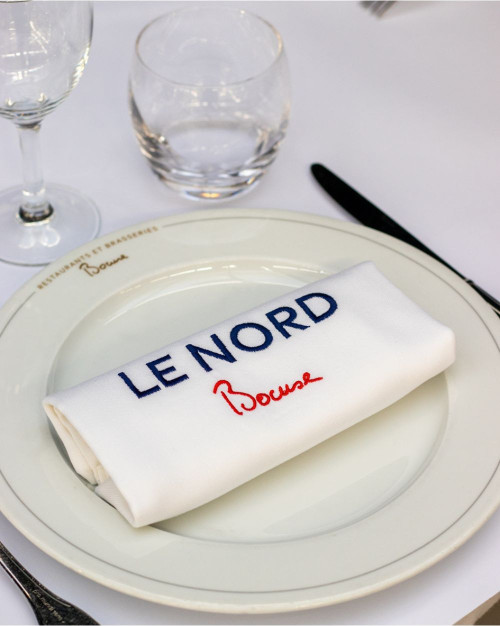 Serviette Brodée Nord