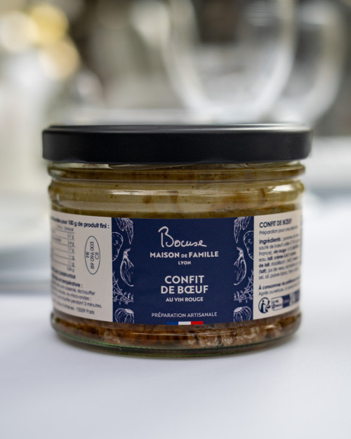 Plat préparé - Confit de bœuf au vin rouge 