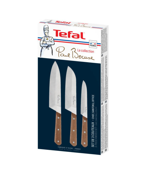 Set 3 couteaux - Chef, Santoku, Office